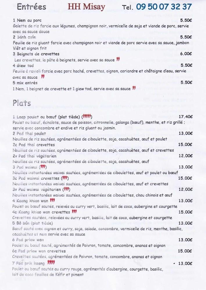 HH Misay - Menu Image 3